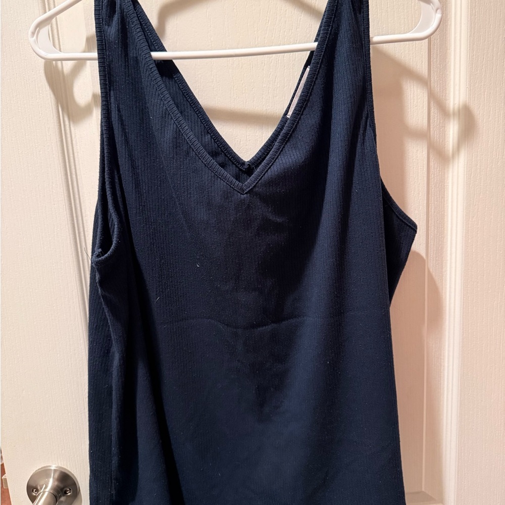 CJLA ribbed tank in navy
